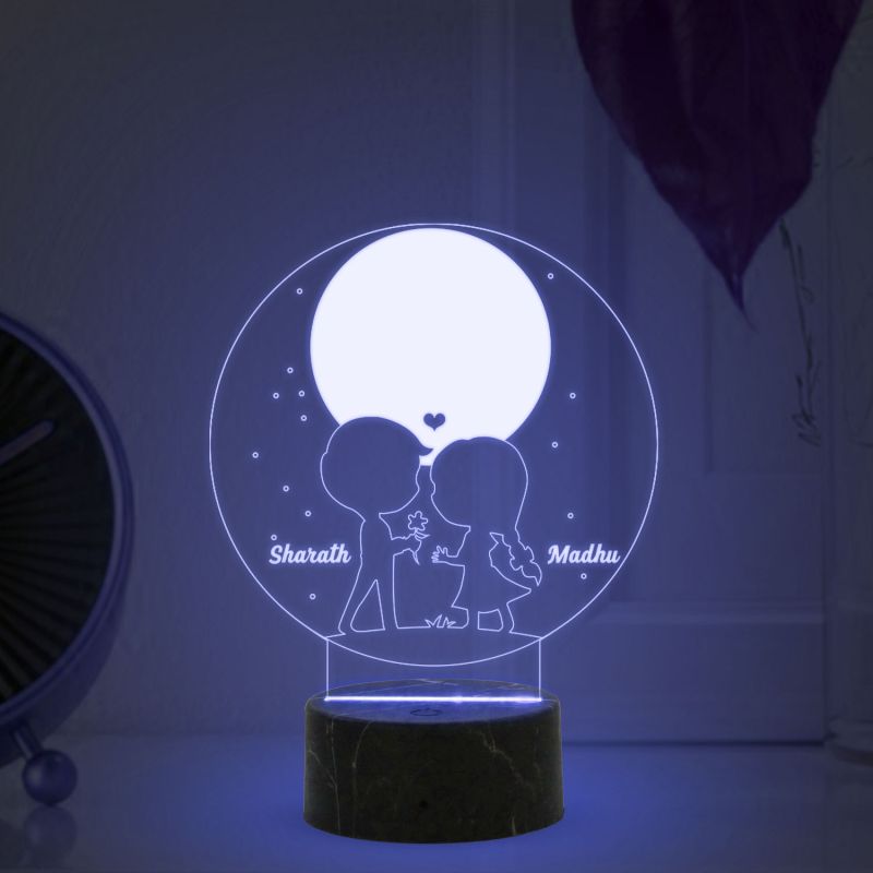 Customized Couple Night lamp With 16 Color Changing Light